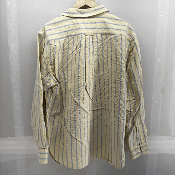 Lands' End Sail Rigger Oxford Button-Down Men's Long-Sleeved Shirt Yellow Large - Picture 3 of 4